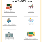 My second English- häfte som tränar på ”Clothes, school, body”. - bild 6