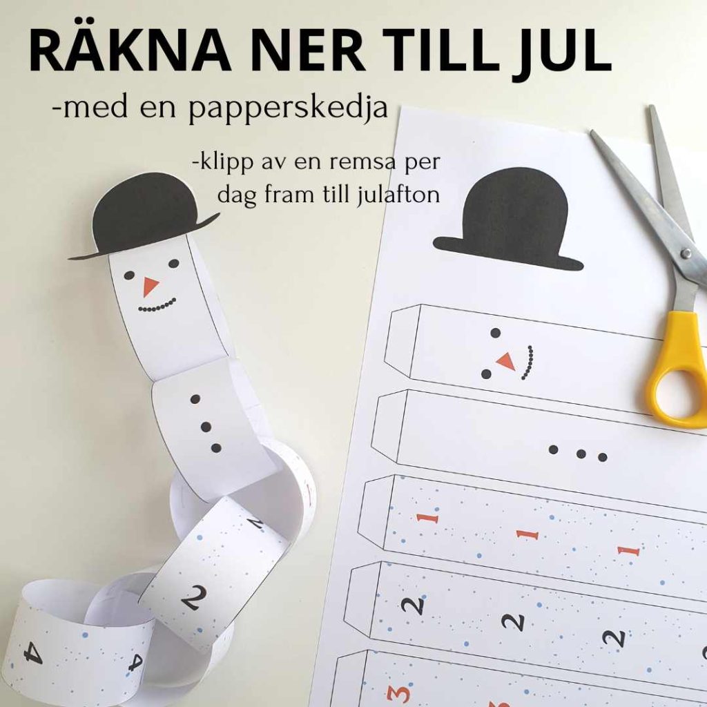 Räkna ner till jul – snögubbe