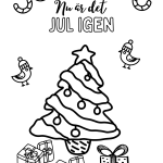 Målarbok/målarbilder med jul- vintertema - bild 9