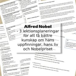 Alfred Nobel - lektionsplaneringar