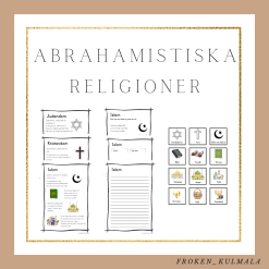 Abrahamitiska religioner: islam, judendom, kristendom