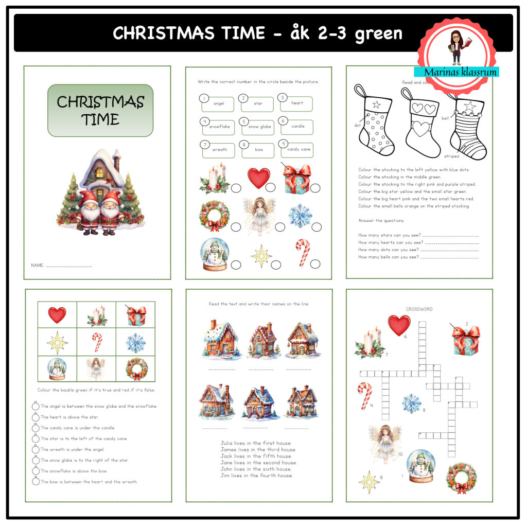 Christmas time åk 2-3 green