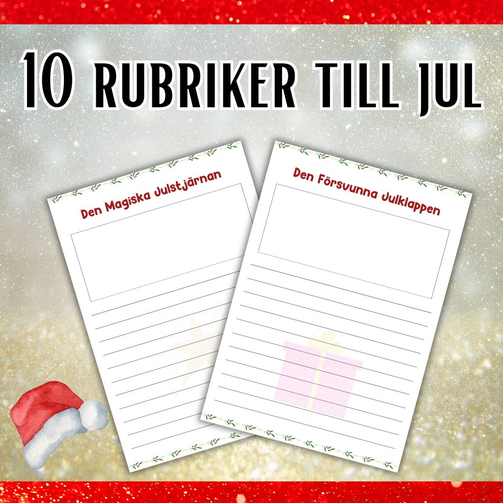 Jul rubriker (skriva en saga)