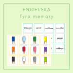 4 st memory engelska - bild 1