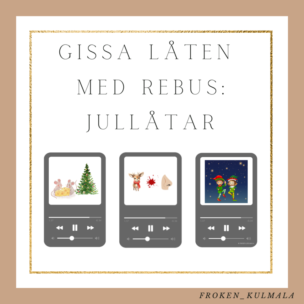 Gissa låten med rebus: jullåtar