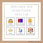Högtider och traditioner skyltar - bild 1