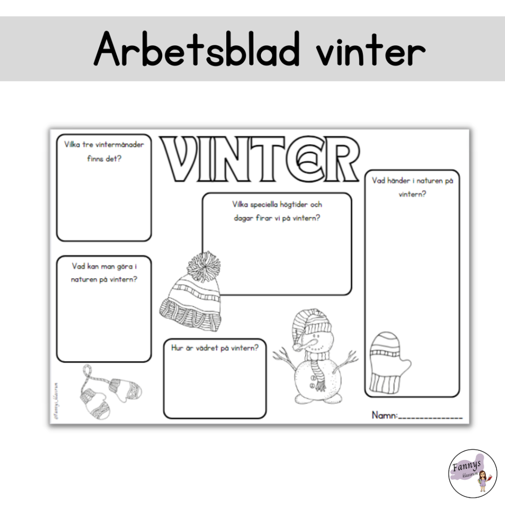 Arbetsblad vinter
