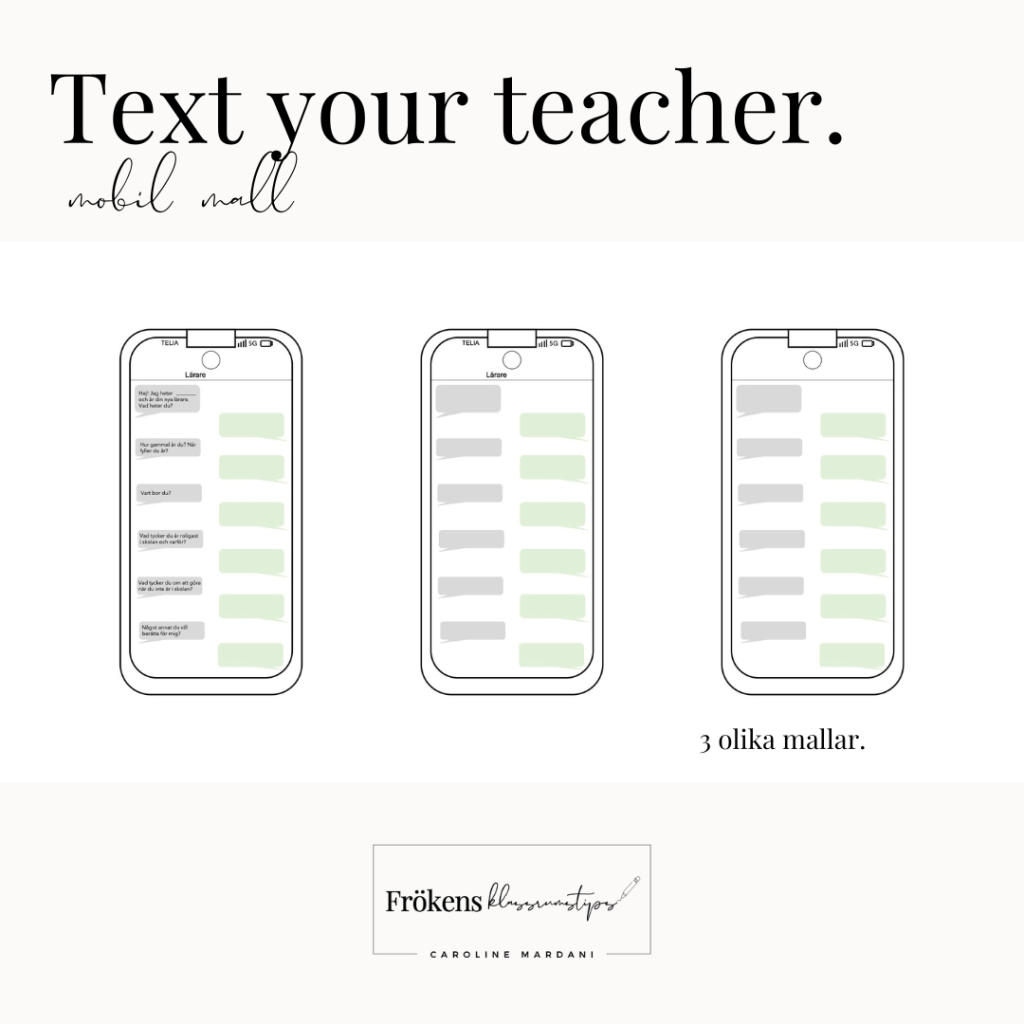 Text your teacher