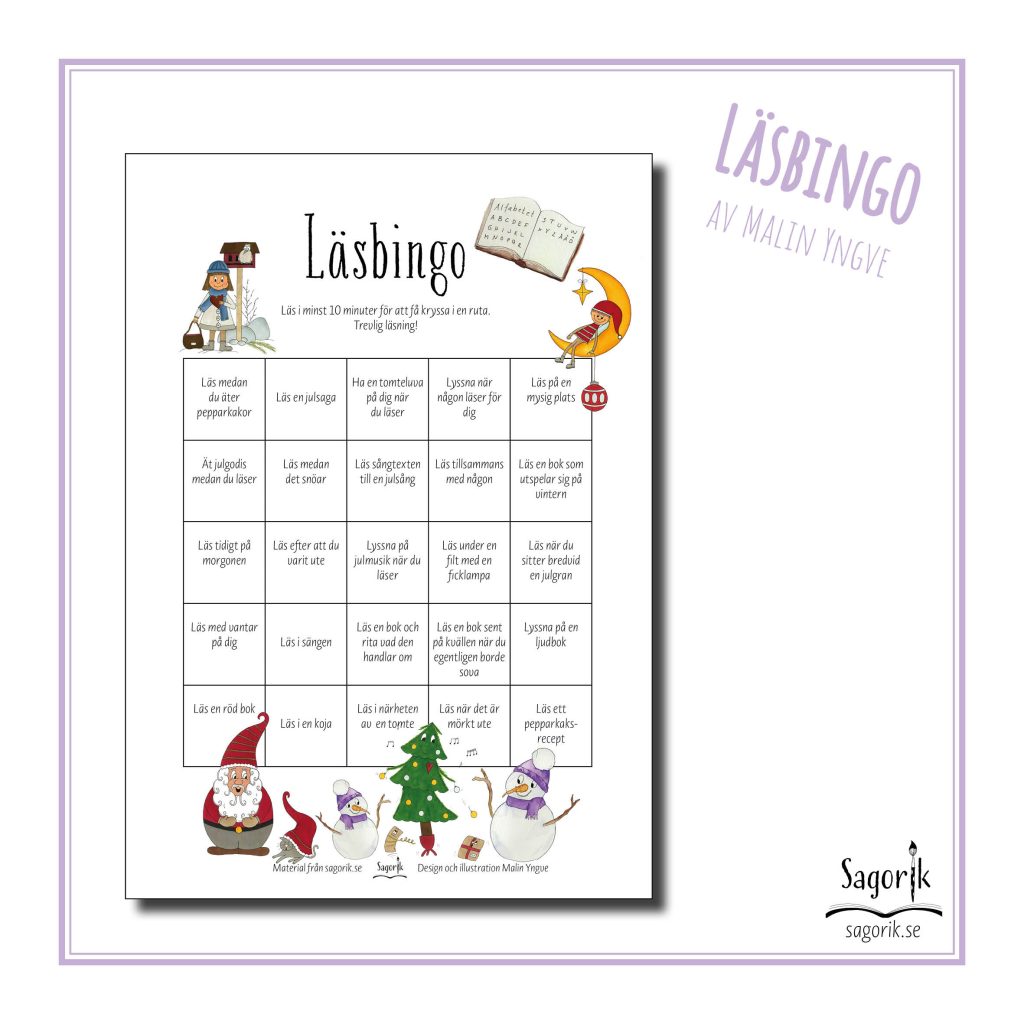 Läsbingo jul och vinter