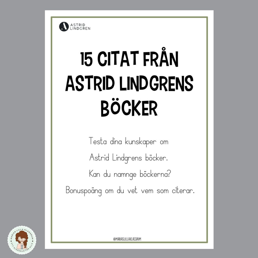 15 citat från Astrid Lindgrens böcker – testa dina kunskaper!