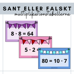 Sant/falskt multiplikation