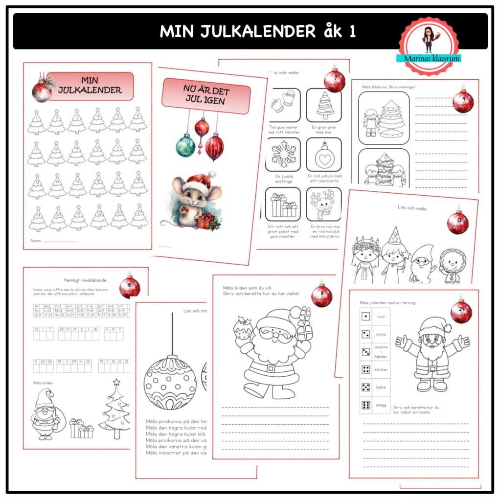 Min julkalender åk 1