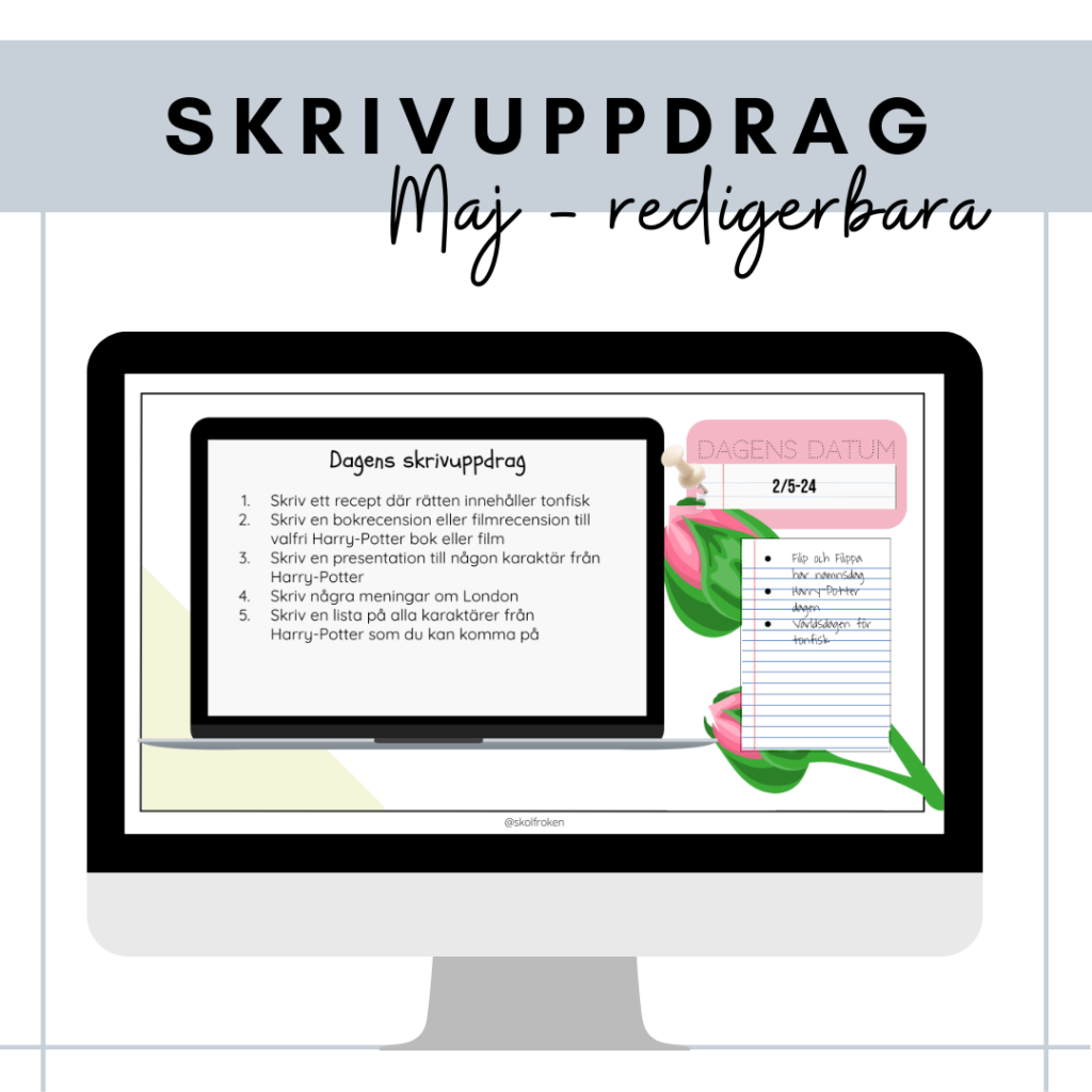 Skrivuppdrag maj