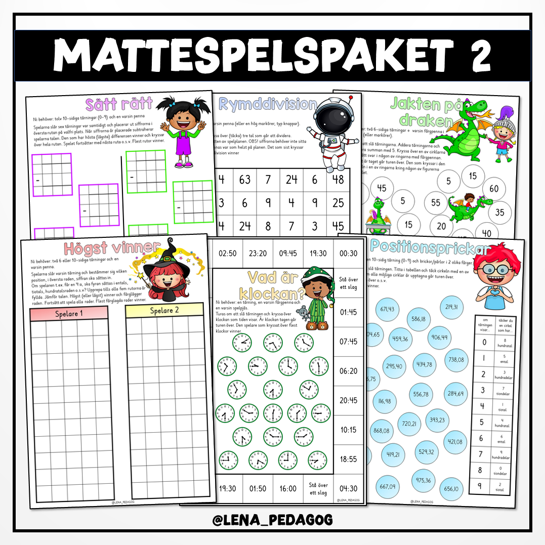 Mattespelspaket 2