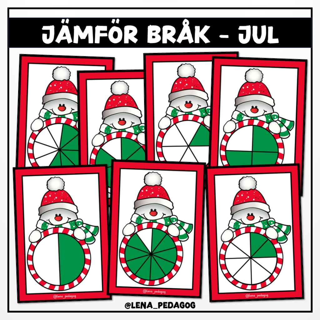 Jämför bråk – jul