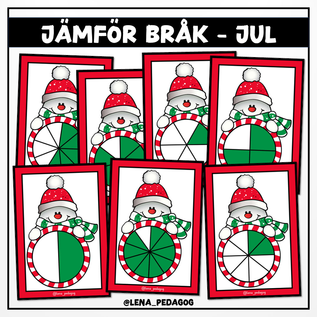 Jämför bråk – jul