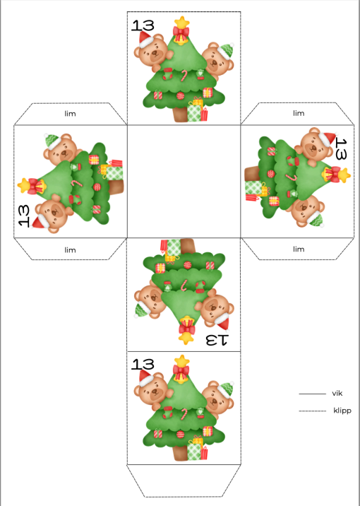 Julkalender - 24 lådor