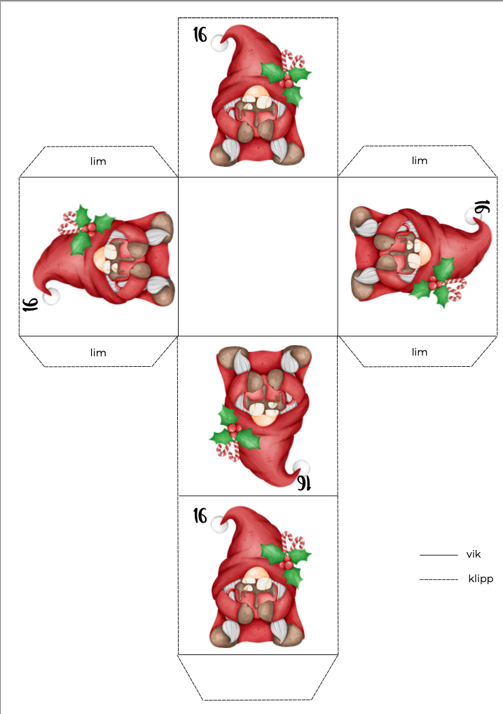 Julkalender - 24 lådor