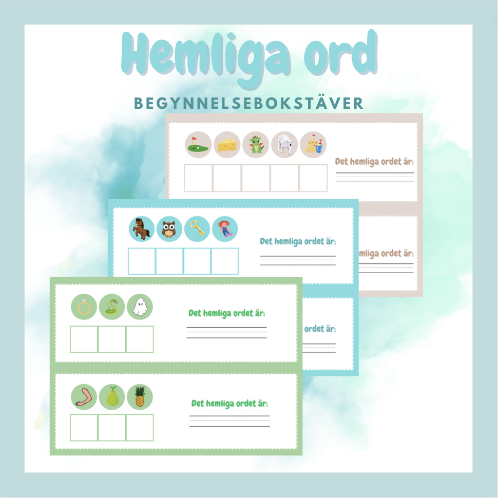 Hemliga ord – Begynnelsebokstav