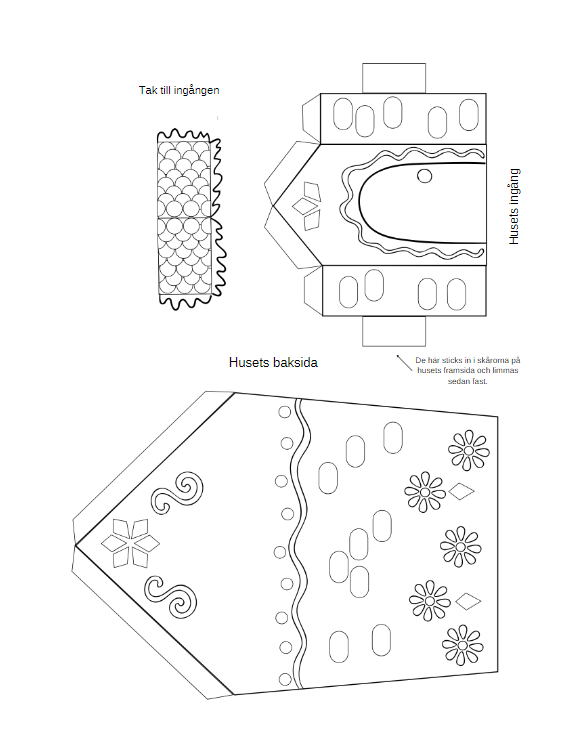 Julpyssel pepparkakshus