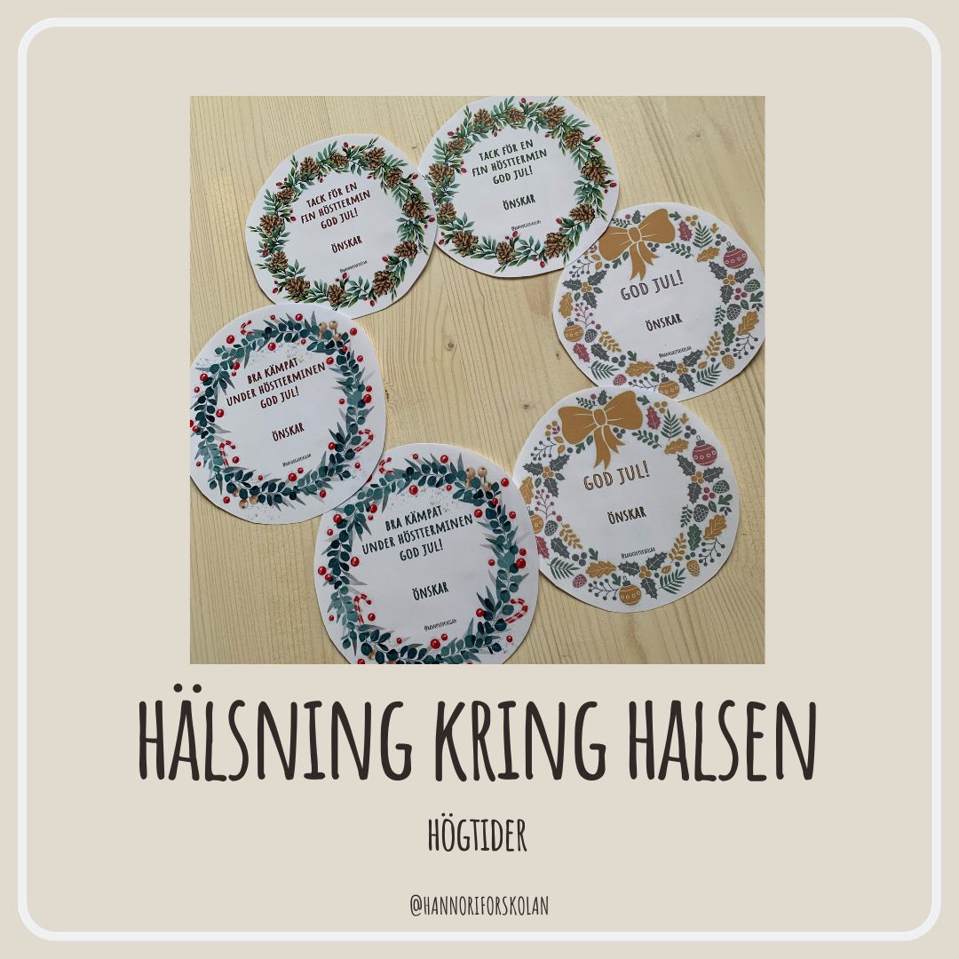 Jul-hälsning kring halsen
