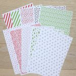 Mönstrat papper till julpyssel - bild 2