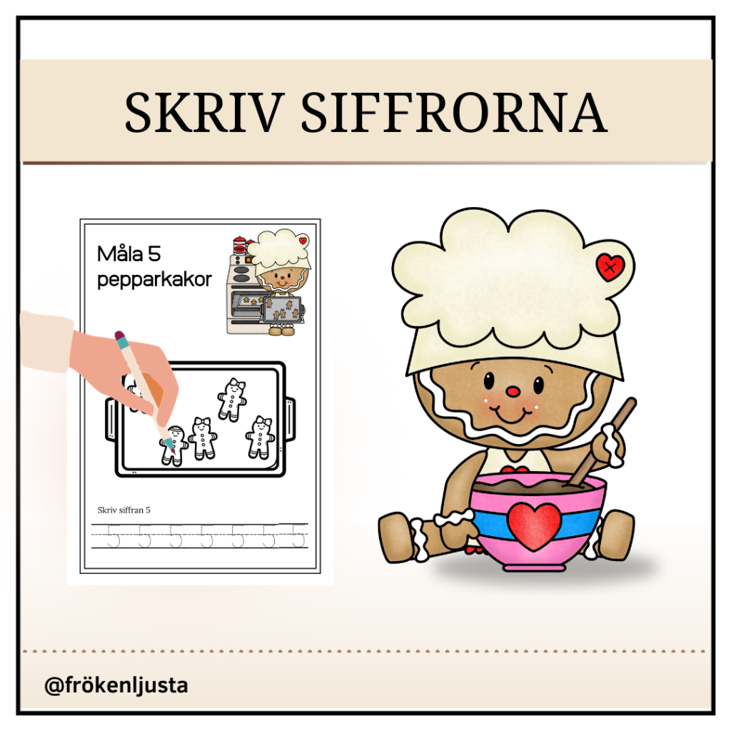 Skriv siffrorna 1 – 10
