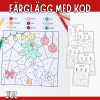 Färglägg med kod - jul