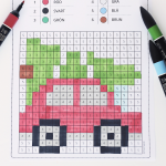 Pixelbilder – färglägg dolda motiv jul - bild 3