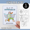 Fars dag-kort (vikbara) att färglägga - 5 motiv