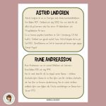 Faktakort – 6 barnboksförfattare - bild 1