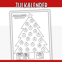 Julkalender - dekorera julgranen varje dag fram till jul