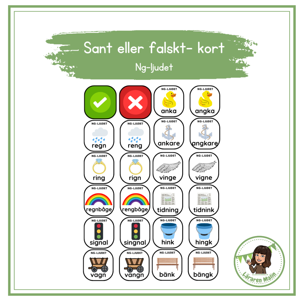 Sant eller falskt – Ng-ljudet