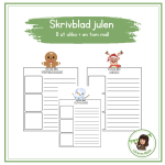 Skrivblad julen - bild 1