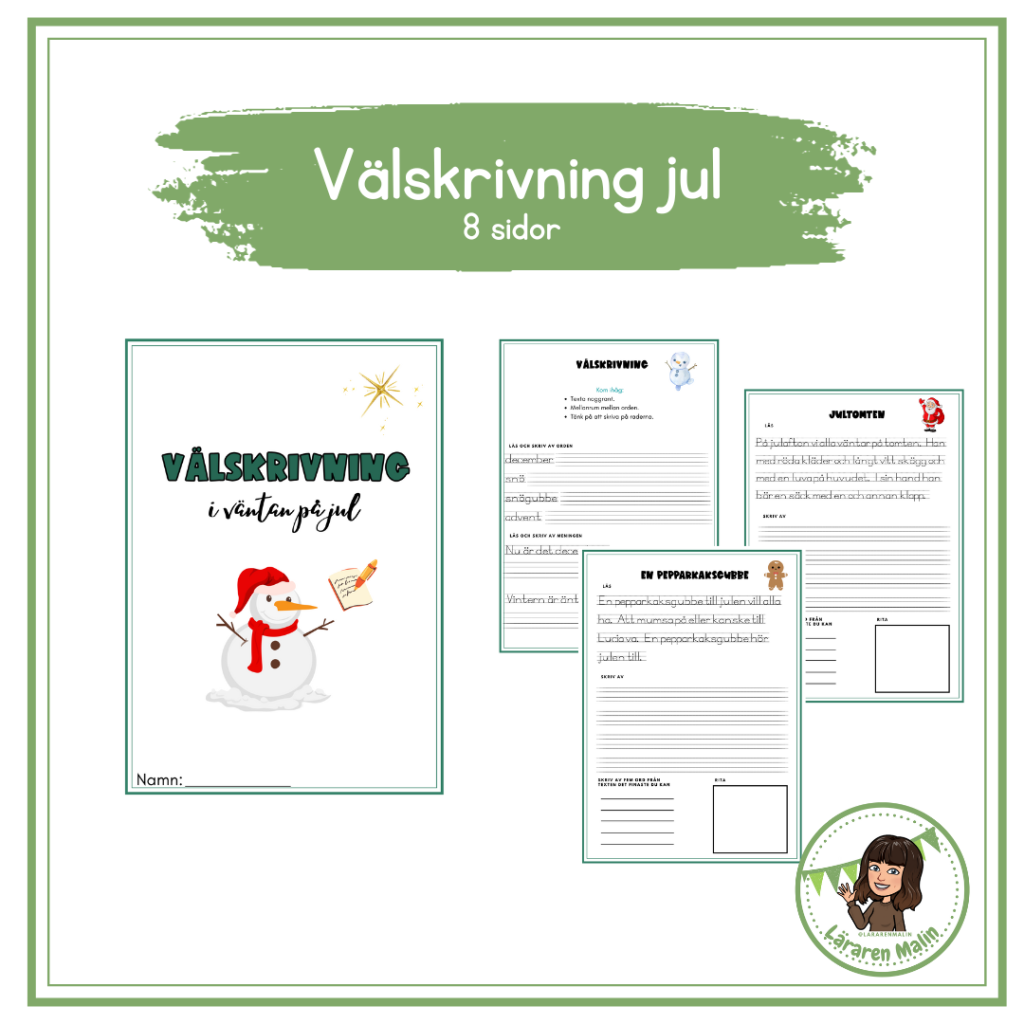 Välskrivning julen
