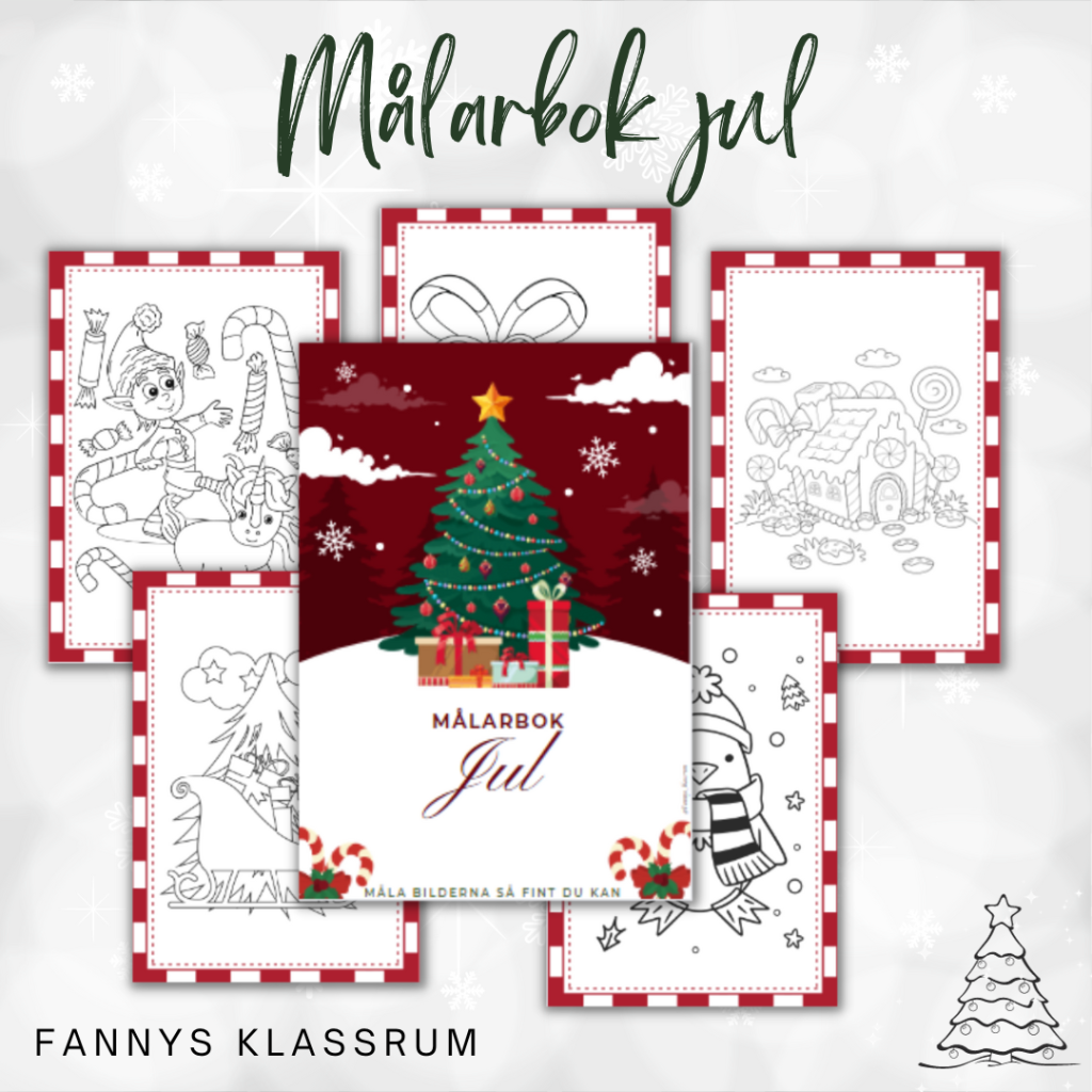 Målarbok jul