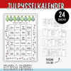 Julkalender - 24 julpyssel, adventskalender (extra enkel)