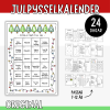 Julkalender - 24 julpyssel, adventskalender (original)