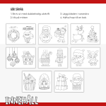 Målarbok – häfte med målarbilder till jul - bild 2