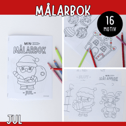 Målarbok - häfte med målarbilder till jul