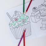 Målarbok – häfte med målarbilder till jul - bild 3