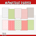 Mönstrat papper till julpyssel - bild 1