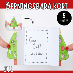 Julpyssel - öppningsbara julkort