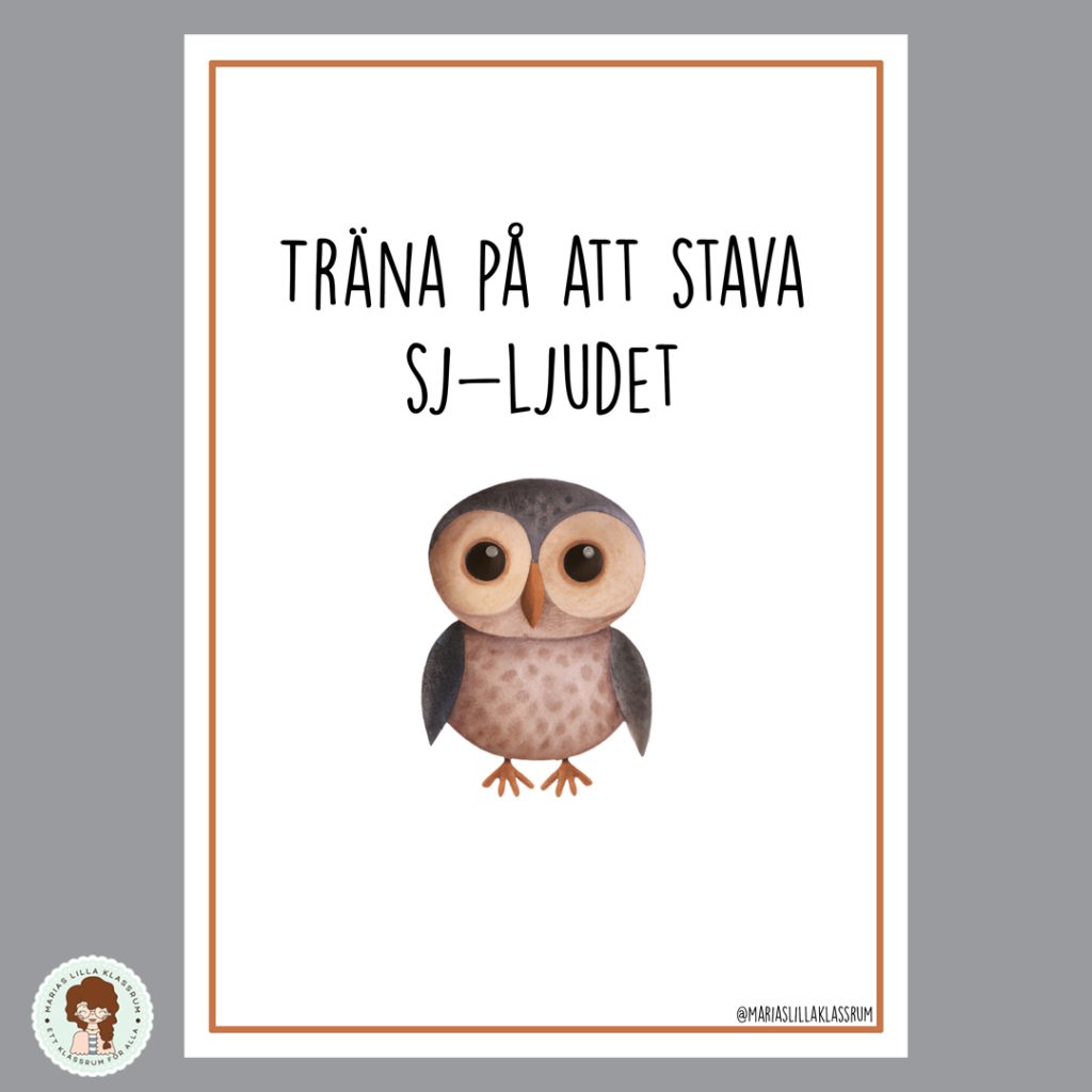 Träna Sj-ljudet – 8 stenciler