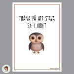 Träna Sj-ljudet – 8 stenciler - bild 1