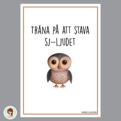 Träna Sj-ljudet - 8 stenciler