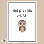 Träna Tj-ljudet – 8 stenciler - bild 1