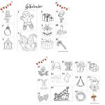 Julkalender färglägg - bild 1