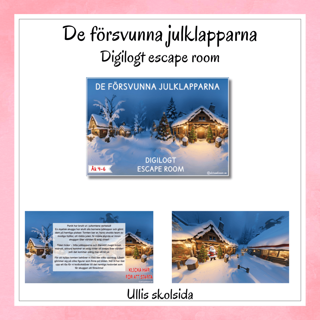 Escape room – De försvunna julklapparna