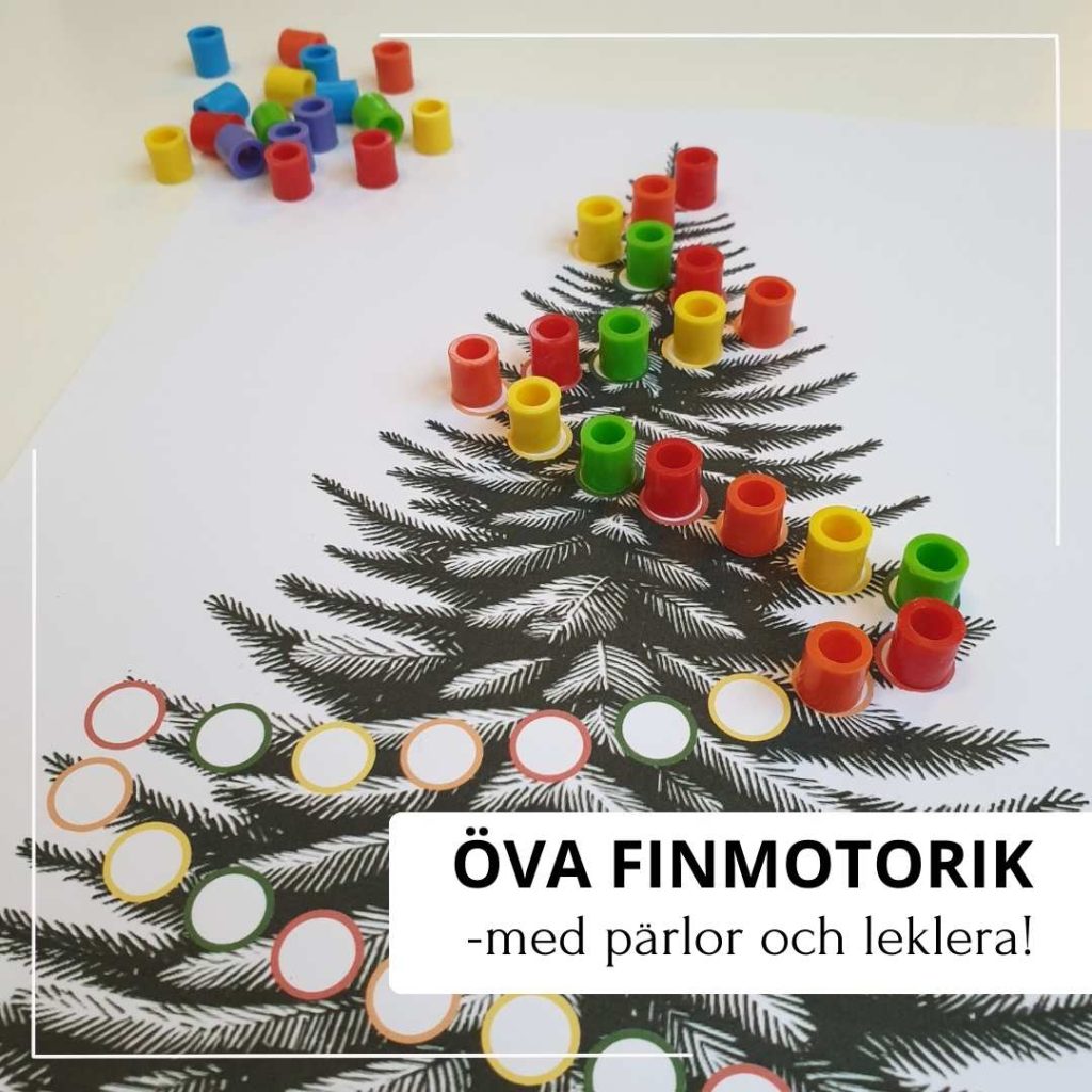Öva finmotorik – jultema